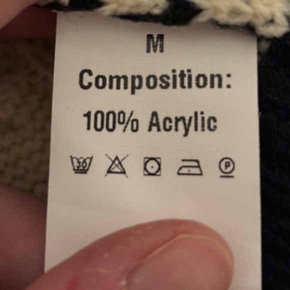 Black and White Striped V-Neck Sweater - Picture 2 of 2